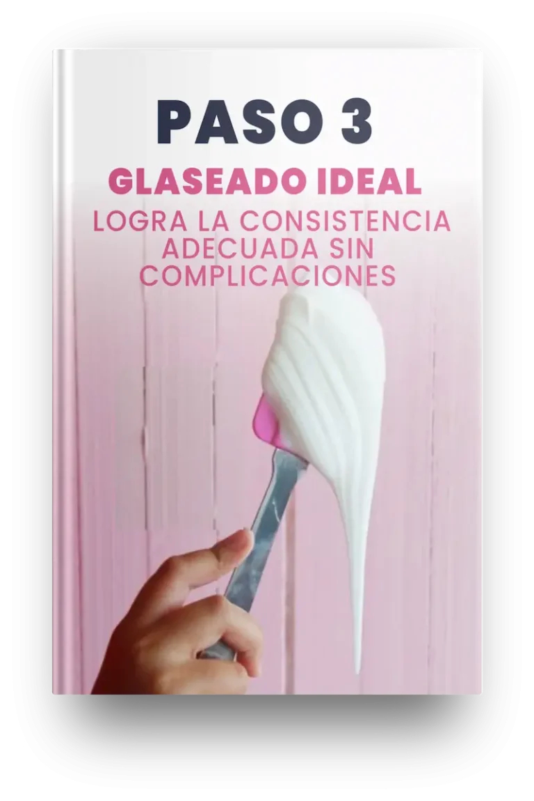 Paso 3: Aprenderás a hacer un royal icing impecable: recetas, consistencias y tiempos de secado. Maestría en royal icing: colores vibrantes, glaseado resistente y acabados magníficos.